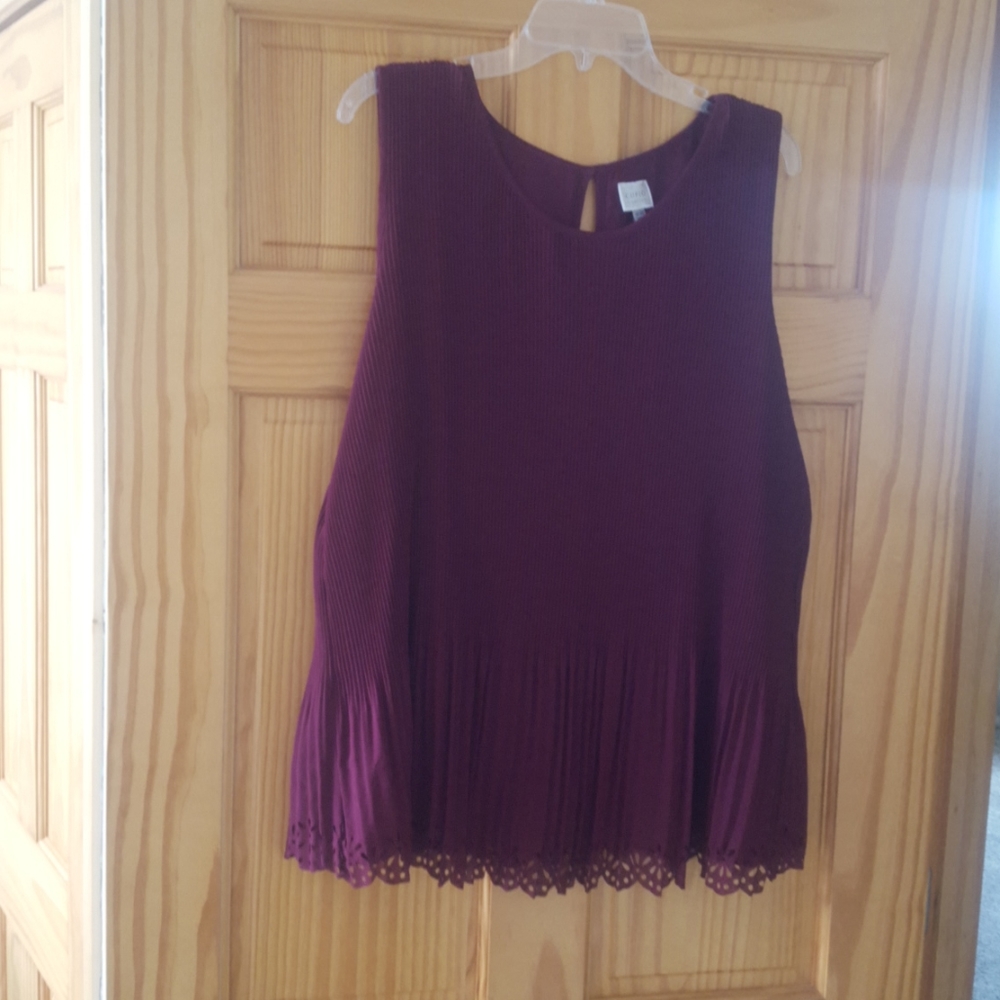 Cupio pleated top